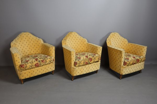 20th Century Armchairs, 1940s, Set of 3-WSV-1770464