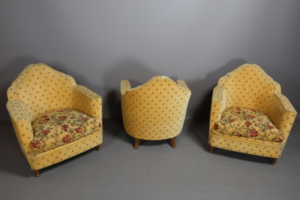 20th Century Armchairs, 1940s, Set of 3-WSV-1770464