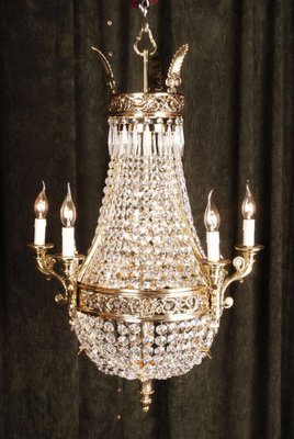 20th Century Biedermeier Basket Chandelier-FLW-1402321