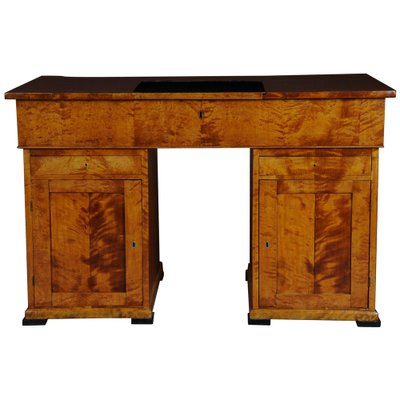 20th Century Biedermeier Flamed Birch Writing Desk-FLW-1402212