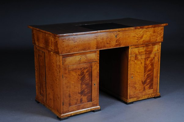 20th Century Biedermeier Flamed Birch Writing Desk-FLW-1402212