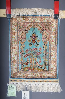 20th Century Blue Royal Ozipek Silk Tapestry from Hereke-FLW-1800842