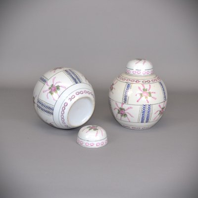 20th Century Bojan Porcelain Ginger Jars, China, 1960s, Set of 2-AOU-1752420