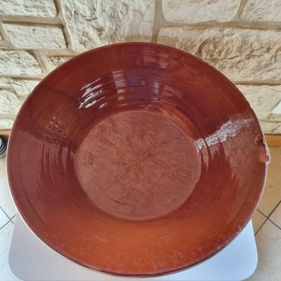 20th Century Bowl in Varnished Terracotta with Spout-GSF-1806990