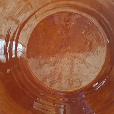 20th Century Bowl in Varnished Terracotta with Spout-GSF-1806990