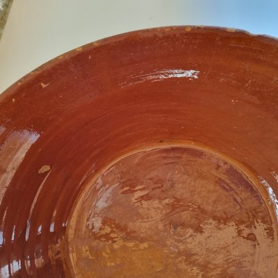 20th Century Bowl in Varnished Terracotta with Spout-GSF-1806990