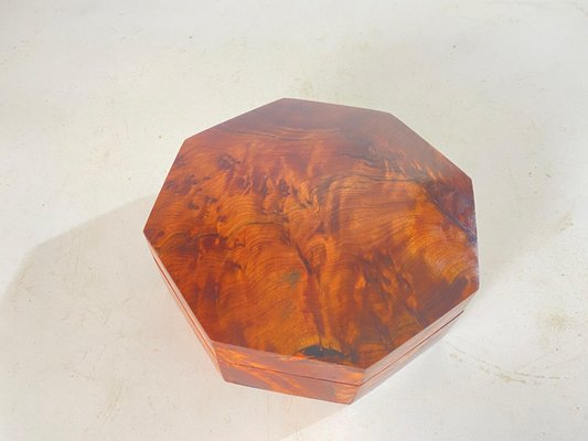 20th Century Brown Box in Burled Wood, France, 1970s-UR-1741865