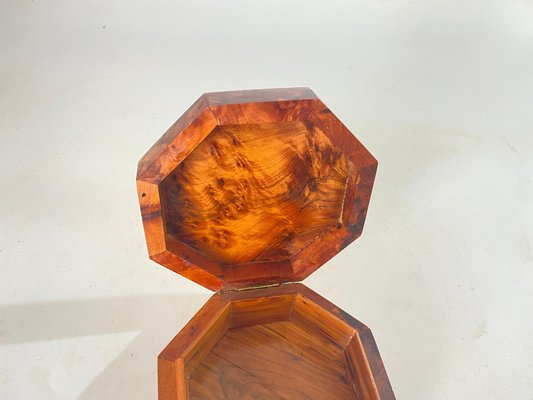 20th Century Brown Box in Burled Wood, France, 1970s-UR-1741865