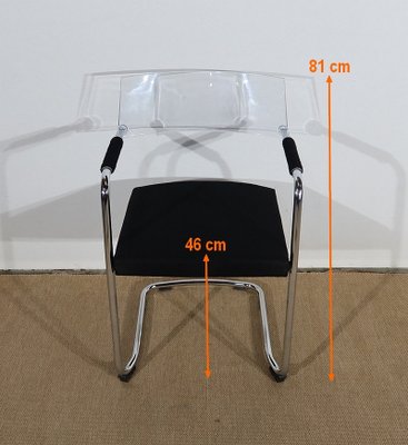 20th Century Chrome Metal Office Chair-RVK-1173085