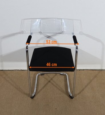 20th Century Chrome Metal Office Chair-RVK-1173085