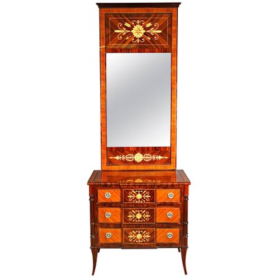 20th Century Classicist Style Tulip Mirror Commode-FLW-1401866