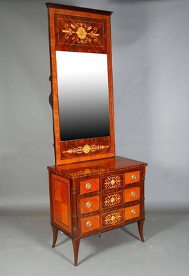 20th Century Classicist Style Tulip Mirror Commode-FLW-1401866