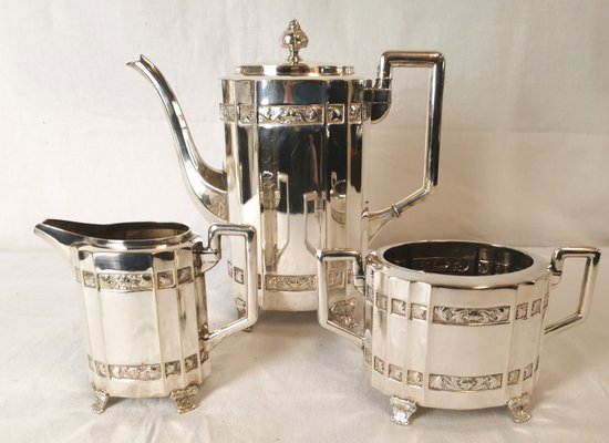 20th Century Coffee Set from Cg Hallberg, Set of 3-ELB-1054034