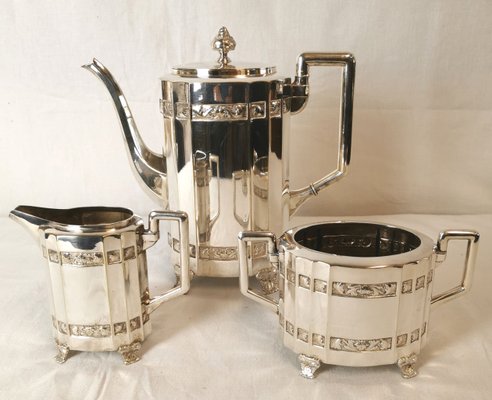 20th Century Coffee Set from Cg Hallberg, Set of 3-ELB-1054034