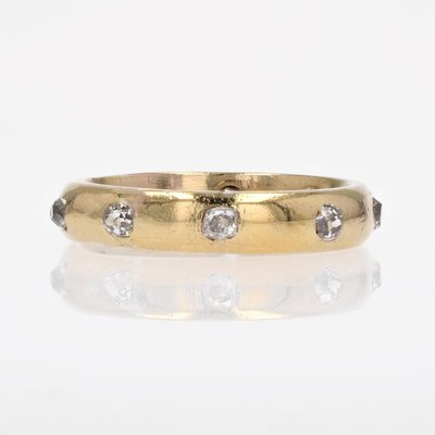 20th Century Diamonds 18 Karat Yellow Gold Wedding Ring-OLU-2020914