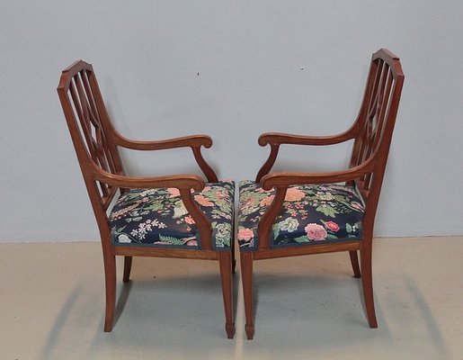 20th Century Dining Chairs in Mahogany, Set of 4-RVK-1318490