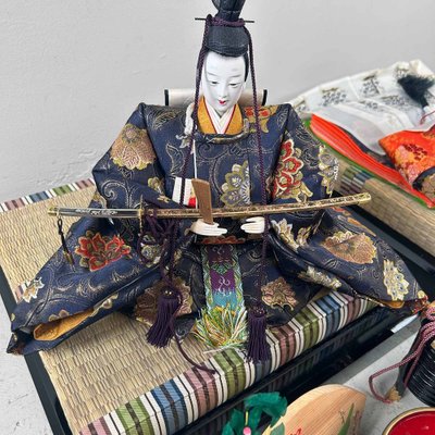 20th Century Emperor and Empress Hina Doll Set, Japan, 1990s, Set of 17-DWL-1739623