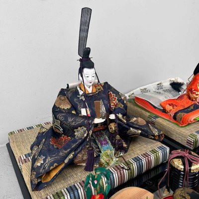 20th Century Emperor and Empress Hina Doll Set, Japan, 1990s, Set of 17-DWL-1739623