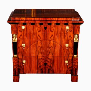 20th Century Empire Caryatide Tulip Veneer Commode-FLW-1402272