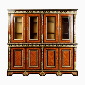 20th Century French Louis XIV Style Bibliotheque Bookcase Cabinet-FLW-1401824