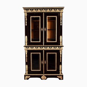 20th Century French Louis XIV Style Bookcase Cabinet-FLW-1402175