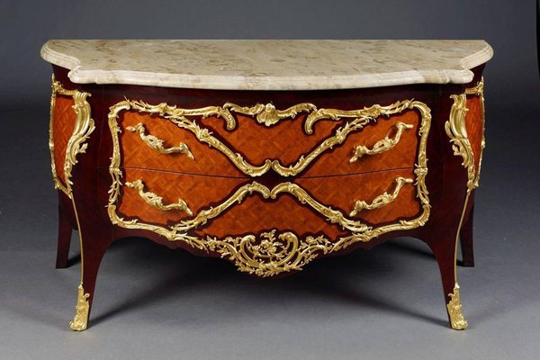 20th Century French Louis XV Style Kingwood Commode in Style of Francois Linke-FLW-1401801