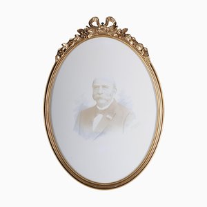 20th Century French Louis XVI Oval Picture Frame-FLW-1402026