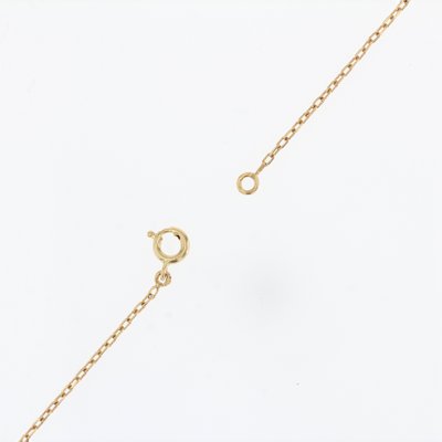 20th Century French Round Diamond Pattern 18 Karat Yellow Gold Chain-OLU-1335859