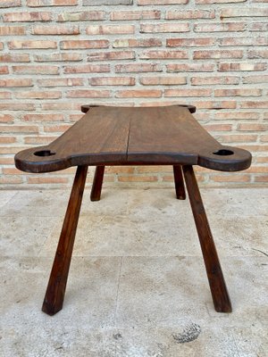 20th Century French Rustic Wooden Side Table, 1960s-NOU-1148541