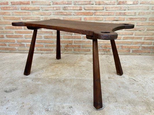 20th Century French Rustic Wooden Side Table, 1960s-NOU-1148541