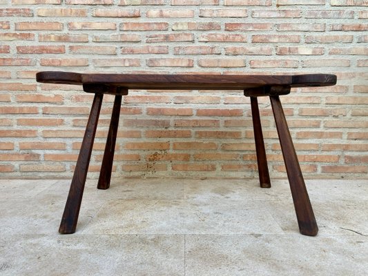 20th Century French Rustic Wooden Side Table, 1960s-NOU-1148541