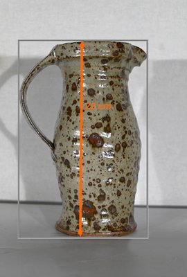 20th Century Glazed Stoneware Pitcher by G. Tiffoche-RVK-1420324