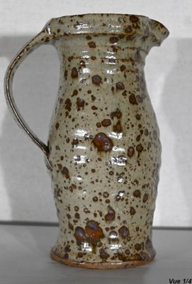 20th Century Glazed Stoneware Pitcher by G. Tiffoche-RVK-1420324