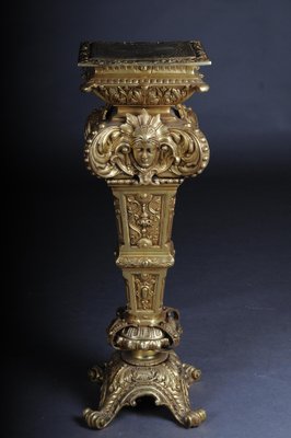 20th Century Gold Engraved Bronze Column-FLW-1402209