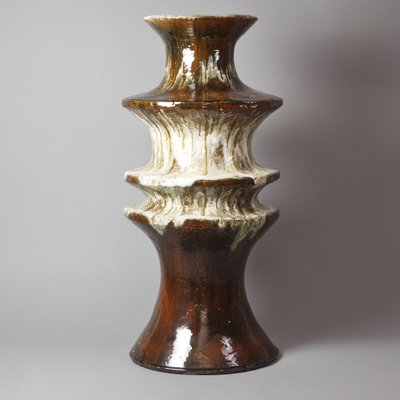 20th Century Hungarian Fat Lava Art Pottery Vase from SZM, 1979-RST-1233542