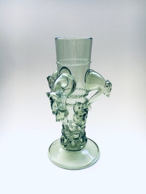 20th Century Italian Intricate Art Glass Vase-RQV-1306682