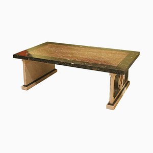 20th Century Italian Polychromed Rectangular Marble Coffee or Cocktail Table-AXE-1433424