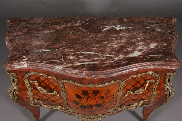 20th Century Louis XV French Tulipwood Commode-FLW-1402348