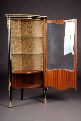 20th Century Louis XV Piano Black Corner Vitrine-FLW-1402235