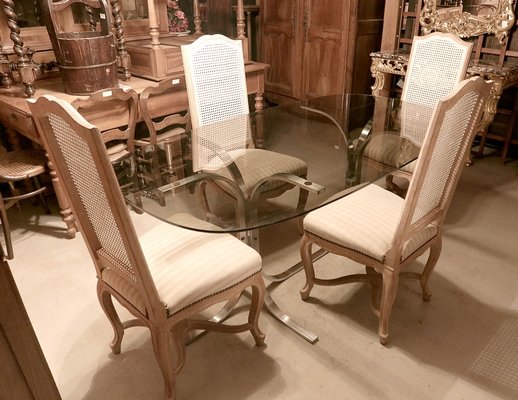 20th Century Louis XV Regency Style Beech Chairs, Set of 4-RVK-1424649