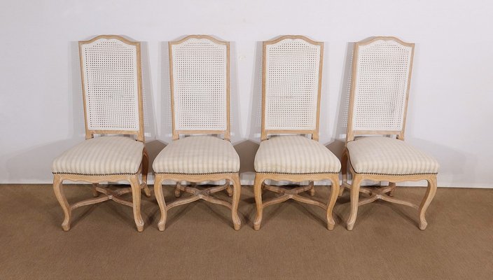 20th Century Louis XV Regency Style Beech Chairs, Set of 4-RVK-1424649