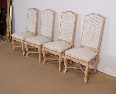 20th Century Louis XV Regency Style Beech Chairs, Set of 4-RVK-1424649