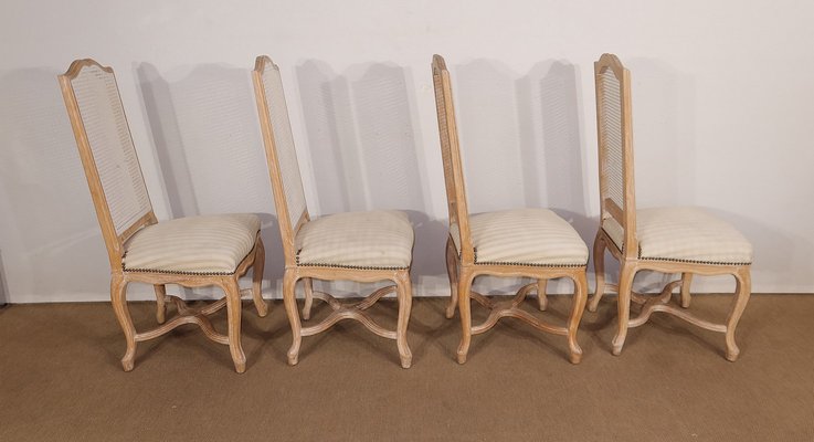 20th Century Louis XV Regency Style Beech Chairs, Set of 4-RVK-1424649