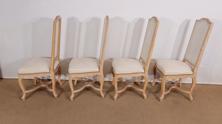 20th Century Louis XV Regency Style Beech Chairs, Set of 4-RVK-1424649