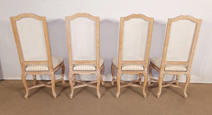 20th Century Louis XV Regency Style Beech Chairs, Set of 4-RVK-1424649