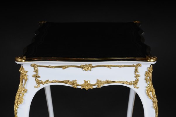 20th Century Louis XV White Writing Desk-FLW-1402266