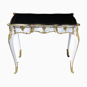 20th Century Louis XV White Writing Desk-FLW-1402266