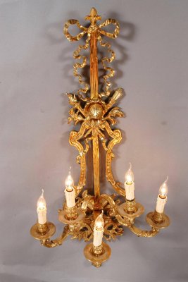 20th Century Louis XVI Five-Flamed-Light Applique-FLW-1402210