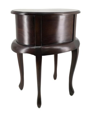 20th Century Mahogany Kidney-Shaped Nightstands with 2 Drawers, Set of 2-PSK-1002974