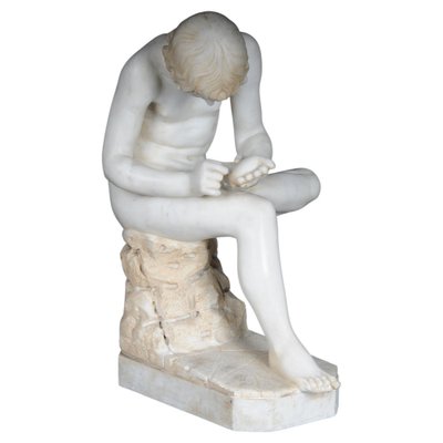 20th Century Marble Sculpture of Thorn Extractor Spinario-FLW-1401741